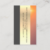 Modern legant geometrisch goud, schaar visitekaartje (Achterkant)