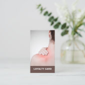 Modern legant Massage Therapist Loyalty Card (Staand voorkant)