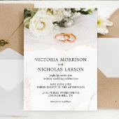 Modern legant Rings met Rozen Weddenschap Kaart