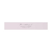 Modern legant Script Lavender Wedding Uitnodigingen Wikkel (Vlak)