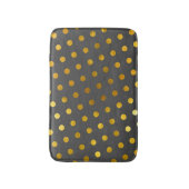 Modern legant Simple Classy Grey Gold Polka Dots Badmat (Voorkant Verticaal)