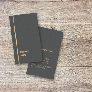 Modern legant Texture Grey Faux Gold Consultant Visitekaartje