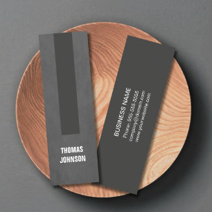 Modern legant Texture Grey Stripe Consultant Mini Visitekaartje