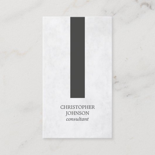 Modern legant Texture Grey Stripe Consultant Visitekaartje (Voorkant)