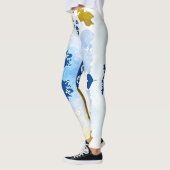 modern leggings in blue camouflage (Gauche)