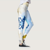 modern leggings in blue camouflage (Droite)