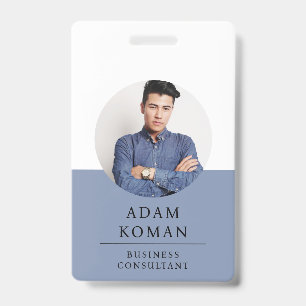 Modern legitimatiebewijs Minimalistisch zakelijk Badge