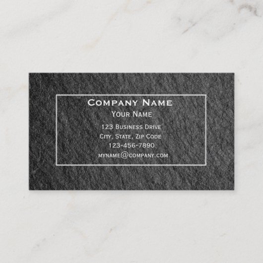 modern leisteen Visitekaartje (Voorkant)