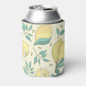Modern Lemon Citrus Summer yellow Personalized Blikjeskoeler (Blikje Achterkant)