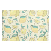 Modern Lemon Citrus Summer yellow Personalized Kussensloop (Achterkant-Links)