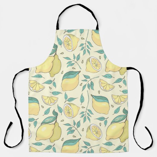 Modern Lemon Citrus Summer yellow Personalized Schort (Voorkant)