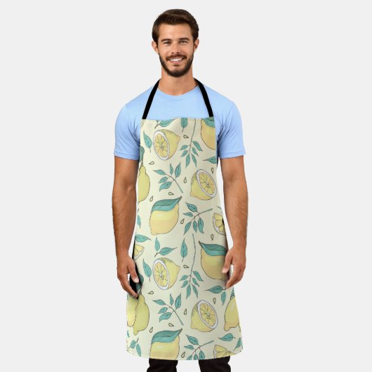 Modern Lemon Citrus Summer yellow Personalized Schort (Gedragen)