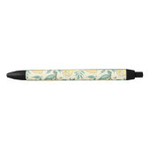 Modern Lemon Citrus Summer yellow Personalized Zwarte Inkt Pen (Voorkant)