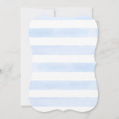 Modern Lemon Floral Elegant Blue Bridal Shower Kaart (Achterkant)