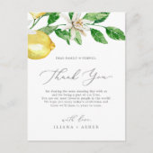 Modern Lemon Garden Dank je wel Kaart (Voorkant)