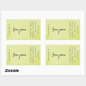 Modern Lemon Green Rustic Label (Vel)