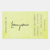Modern Lemon Green Rustic Label (Voorkant)