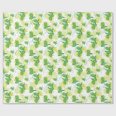 Modern Lemon Limoen Limoncillo Pattern Cadeaupapier (Vlak)