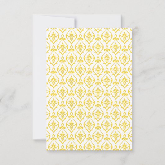 Modern Lemon Summer Wedding Save the Date (Achterkant)