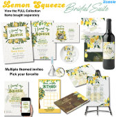 Modern Lemon Tree Wedding Invite Elegant