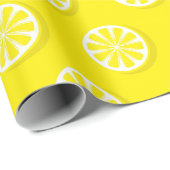 Modern Lemon Yellow Cadeaupapier (Rol Hoek)