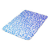 Modern leopard Animal Print Pattern Blue Paars Badmat (Gekanteld)