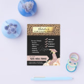 Modern Leopard House Cleaning & Maid Service Flyer (Enkel)