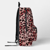 Modern Leopard Pattern Animal Bedrukte Rugzak (Links)