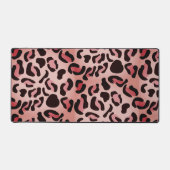 Modern Leopard Pattern Animal Bureaumat (Voorkant)