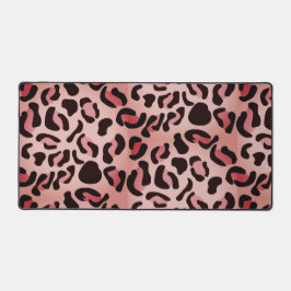 Modern Leopard Pattern Animal Bureaumat