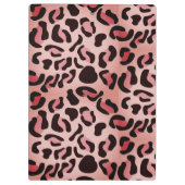 Modern Leopard Pattern Animal Klembord (Achterkant)