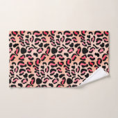Modern Leopard Pattern Animal Print Bad Handdoek (Handdoek)