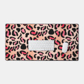 Modern Leopard Pattern Animal Print Bureaumat (Keyboard & Muis)
