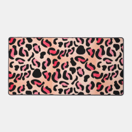 Modern Leopard Pattern Animal Print Bureaumat