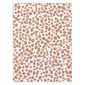 Modern leopard Pattern Animal Print Red Tafelkleed (Voorkant)