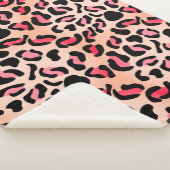 Modern Leopard Pattern Animal Print Sherpa Deken (3/4)