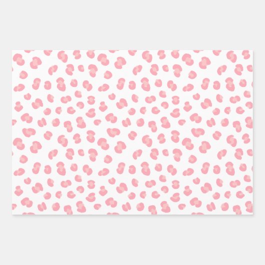Modern Leopard Print Pattern Inpakpapier Vel (Voorkant)