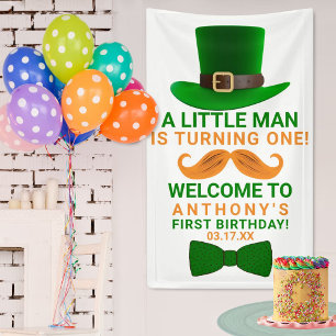 Modern Leprechaun St. Patrick's Any Age Birthday Spandoek
