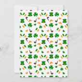 Modern Leprechaun St. Patrick's Day Baby shower Kaart (Achterkant)