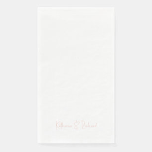 Modern lettertype Blush Names Paper Guest Towels Servet