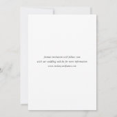 Modern lettertype save the date (Achterkant)