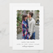 Modern lettertype save the date (Voorkant / Achterkant)