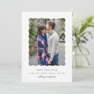 Modern lettertype  save the date