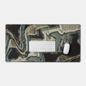 Modern Leuk Abstract Mannelijk Zwart Bureaumat (Keyboard & Muis)