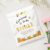 Modern Leuk Het is zo lief om drie jaar te zijn Bedankzakje (Gezegeld)