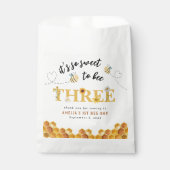 Modern Leuk Het is zo lief om drie jaar te zijn Bedankzakje (Voorkant)
