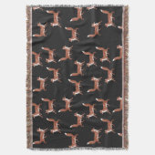 Modern  Leuk Rood Vos Patroon Deken (Voorkant Verticaal)