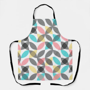 Modern, leuk, speels geometrisch patroon schort