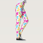 Modern Levendig Regenboog Vlinder Cute Patroon Leggings (Rechts)