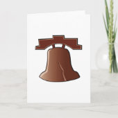 Modern Liberty Bell Patriottisch Philadelphia Icon Kaart (Voorkant)